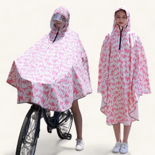 Poncho de pluie pour femme, style pratique pour cyclisme