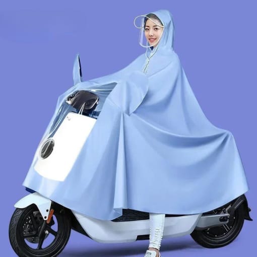 Poncho imperméable femme pour vélo, style pratique et léger pour la pluie (2)