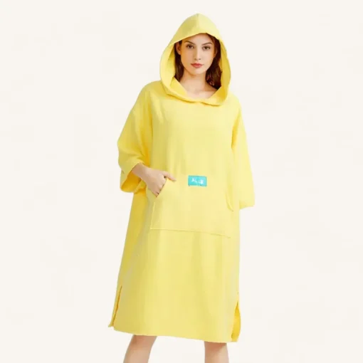 Vêtement poncho de bain femme pour salle de bain ou plage