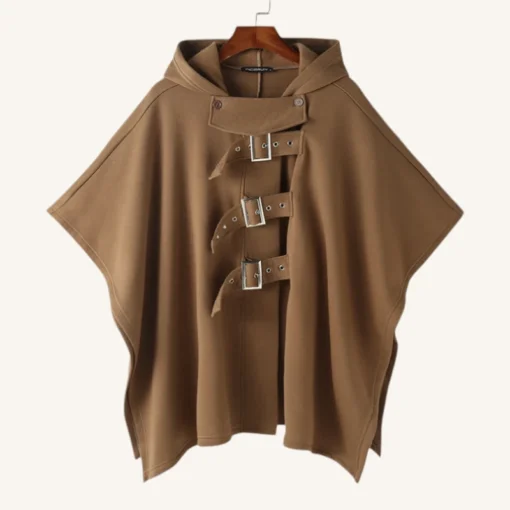 Poncho Brun Elegant