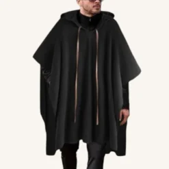 Poncho Noir Elegant Pour Un Style Moderne