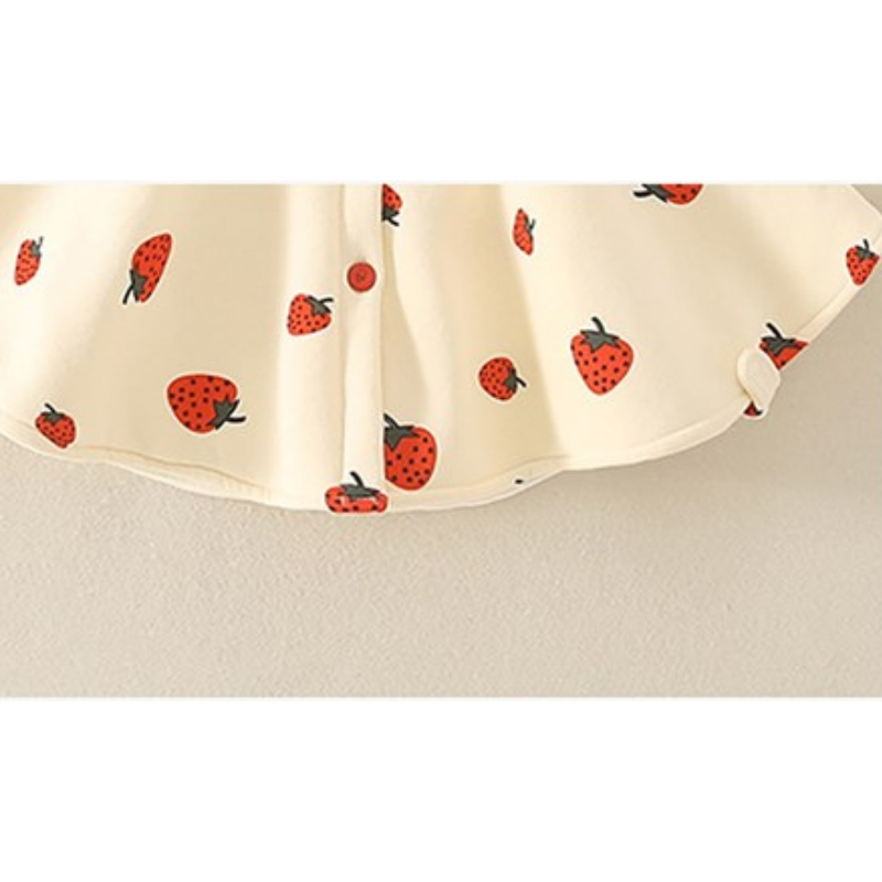 Cape Bébé Fille à Fraises