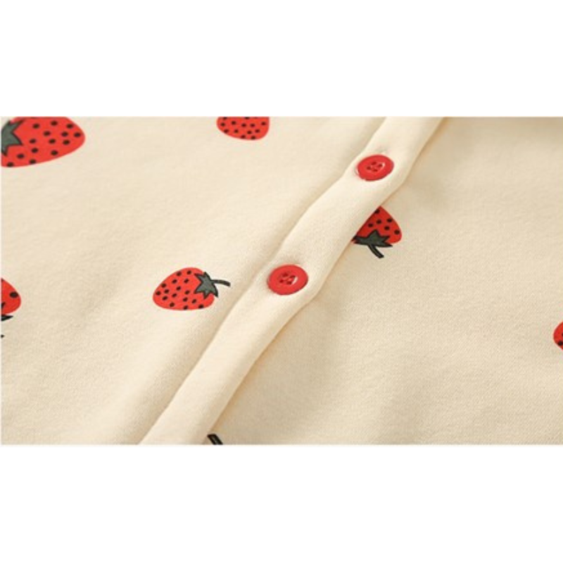 Cape Bébé Fille à Fraises