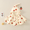 Cape Bébé Fille à Fraises