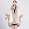 Cape Femme Beige à Capuche