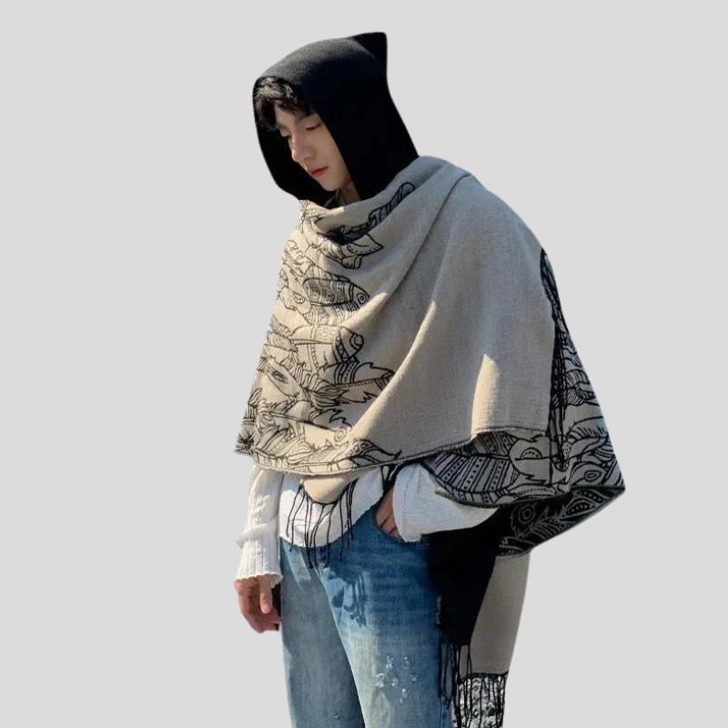 Cape Homme à Capuche Bohème