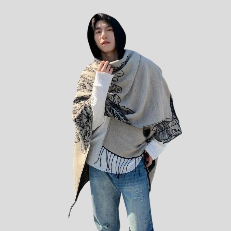 Cape Homme à Capuche Bohème