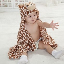 Cape de Bain Bébé Motif Vache