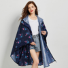 Cape de Pluie Femme Flamants Roses Marine