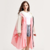 Cape de Pluie Femme Rose et Beige