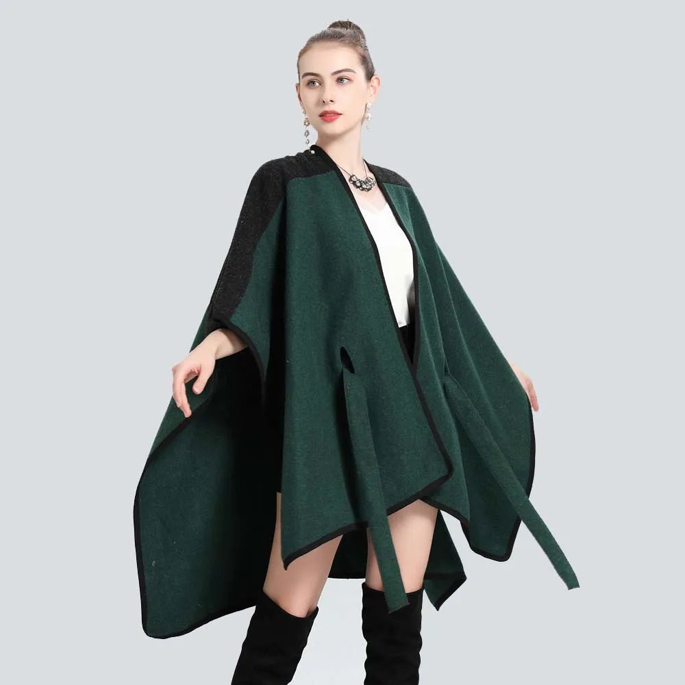 Cape Femme à Ceinture Intégrée
