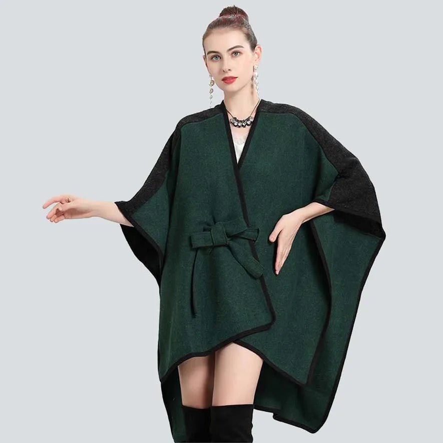 Cape Femme à Ceinture Intégrée