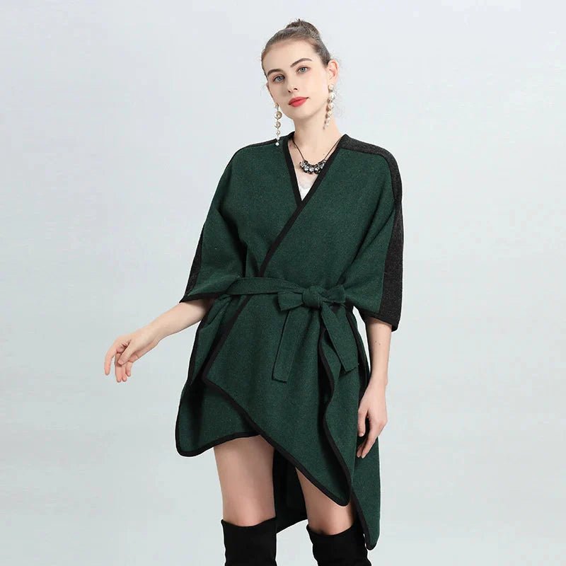 Cape Femme à Ceinture Intégrée