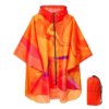 Cape de Pluie Femme Orange Artistique