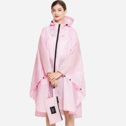 Cape de Pluie Femme Rose Clair
