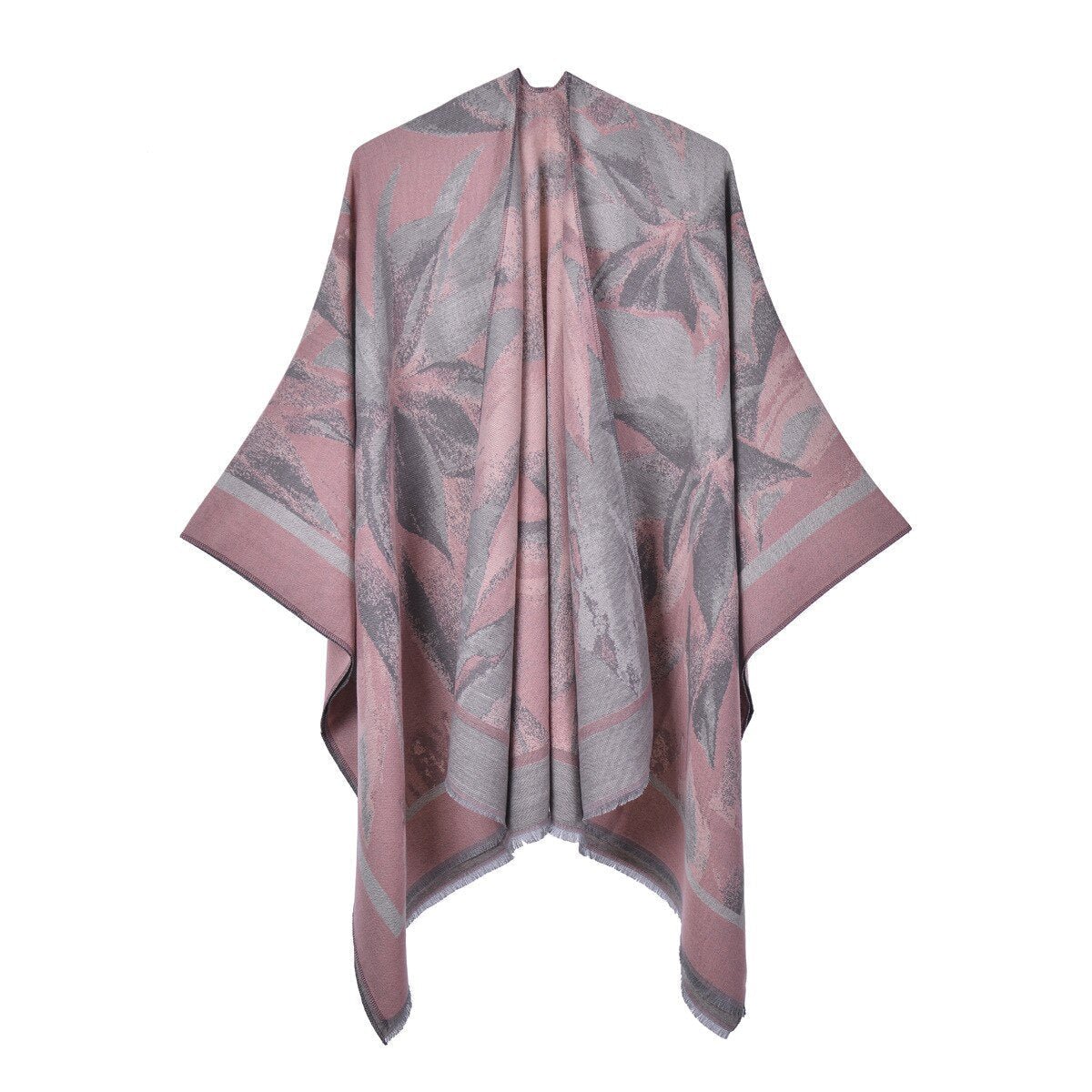 Châle Poncho Femme à Fleurs