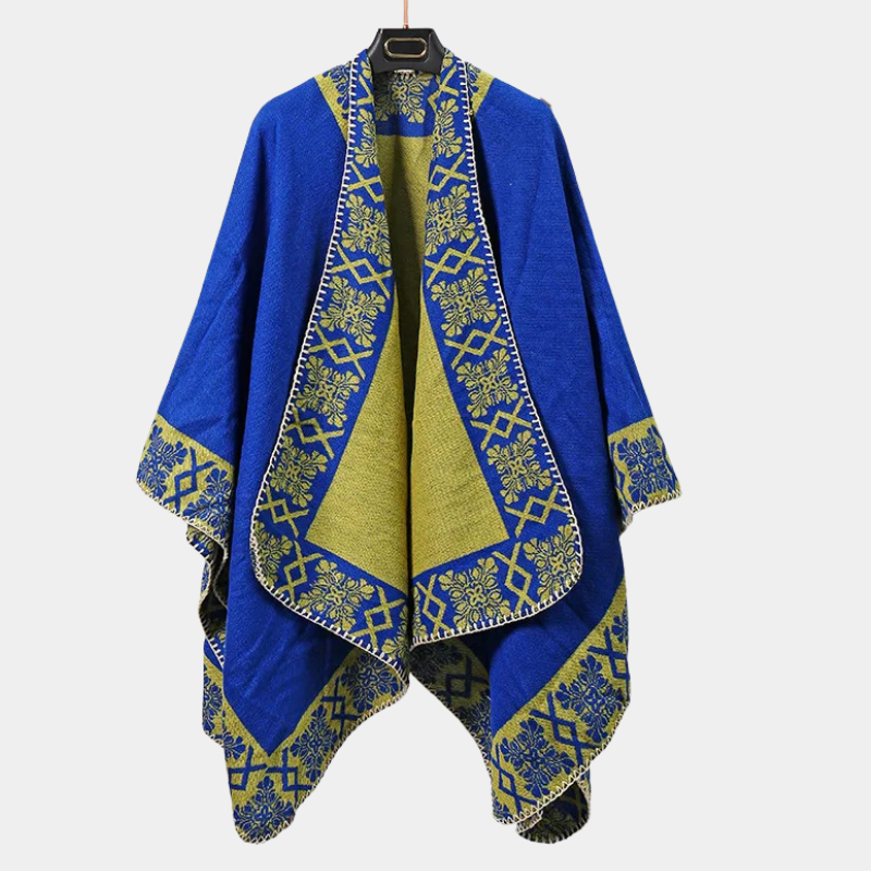 Écharpe Poncho Homme Ethnique