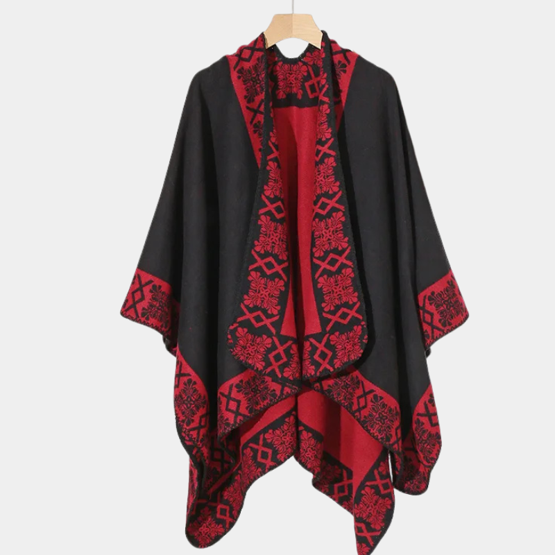 Écharpe Poncho Homme Ethnique