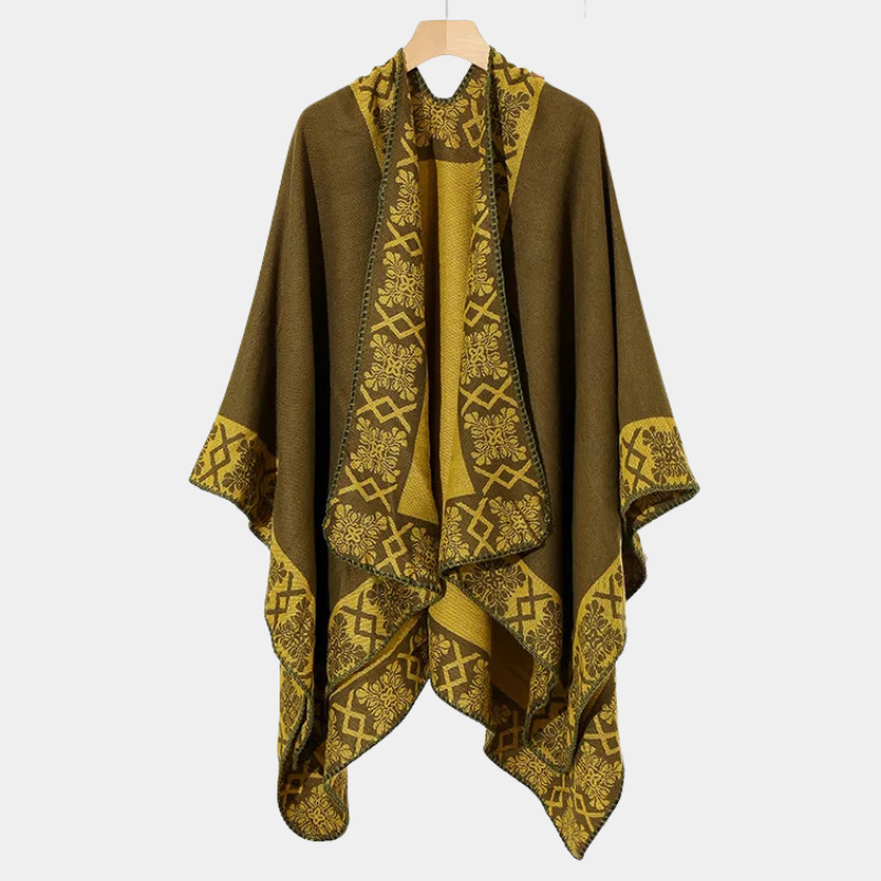 Écharpe Poncho Homme Ethnique