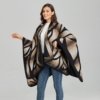 Joli Poncho Femme Imprimé Sauvage