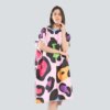 Poncho de Bain Femme Peau d'Animal