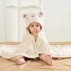 Poncho de Bain Bébé Capuche Ours Polaire