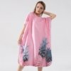 Poncho de Bain Femme Ananas Rose