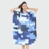 Poncho de Bain Femme Bleu