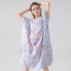Poncho de Bain Femme Gris Triangles