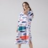 Poncho de Bain Femme Poissons