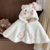 Poncho Bébé Chat Blanc