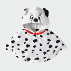Poncho Bébé Dalmatien Noir et Blanc