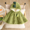 Poncho Bébé Dino Vert