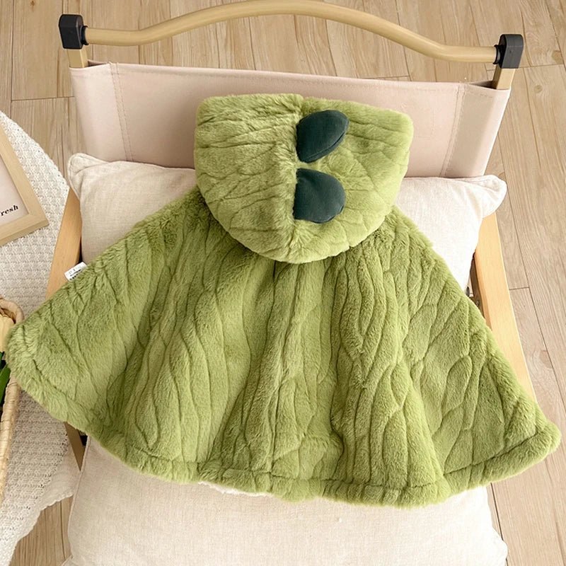 Poncho Bébé Dino Vert