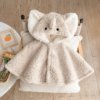 Poncho Bébé Éléphant Beige