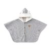 Poncho Bébé Gris et Blanc Ours
