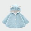 Poncho Bébé Hiver Capuche Lapin