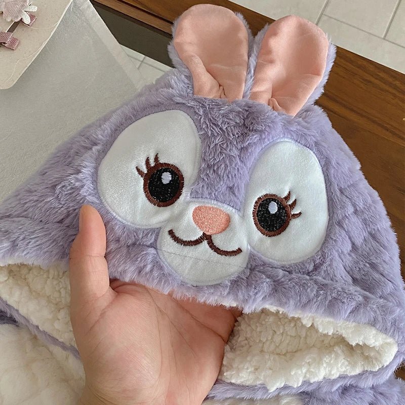 Poncho Bébé Lapin Lilas