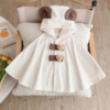 Poncho Bébé Ourson à Capuche