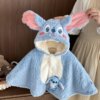Poncho Bébé Stitch Bleu