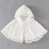 Poncho Bébé Fille Blanc Dentelle