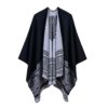 Poncho Châle Femme Motifs