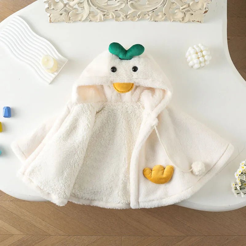 Poncho Bébé Canard Vert