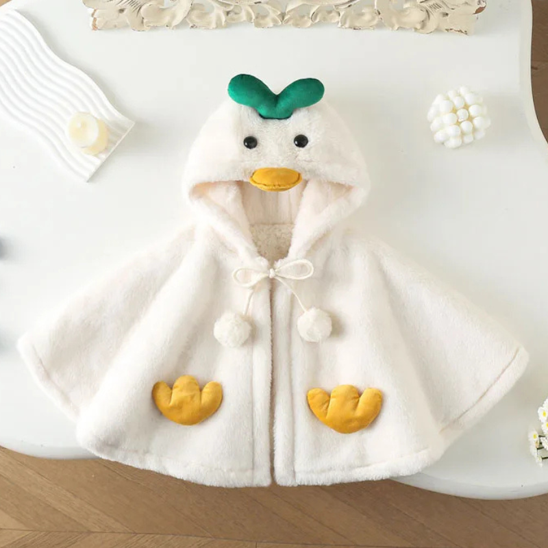 Poncho Bébé Canard Vert