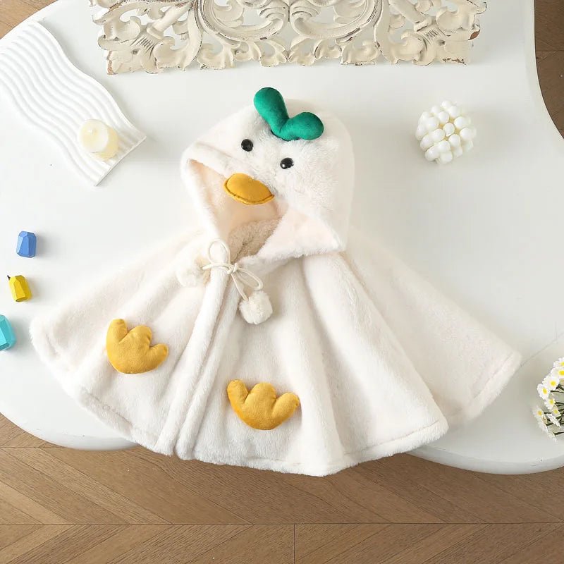 Poncho Bébé Canard Vert