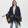 Poncho Court Femme à Franges