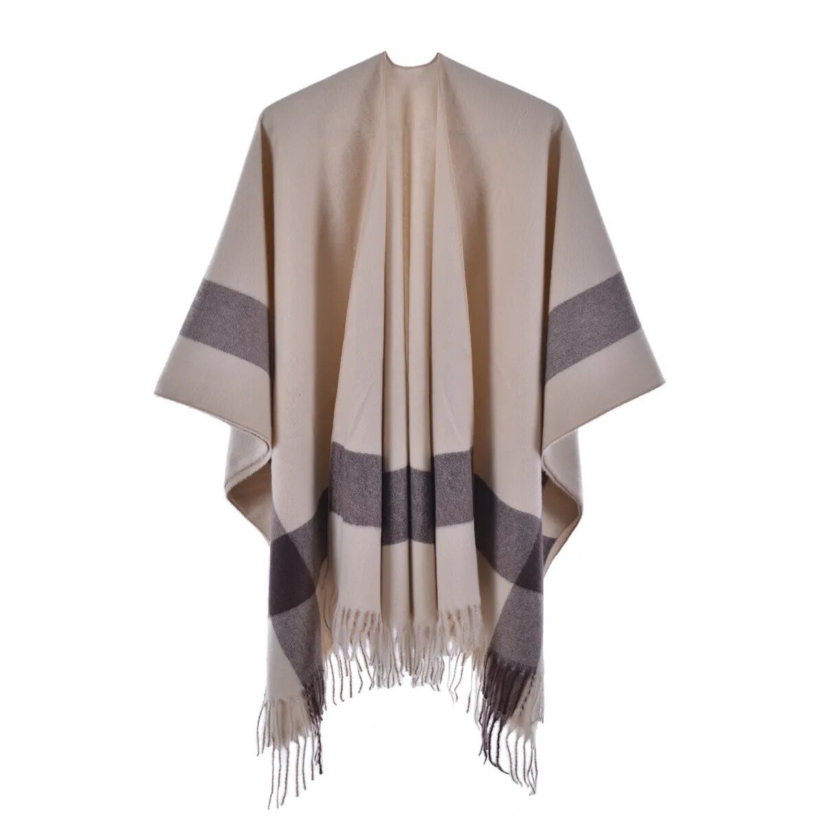 Poncho Court Femme à Franges