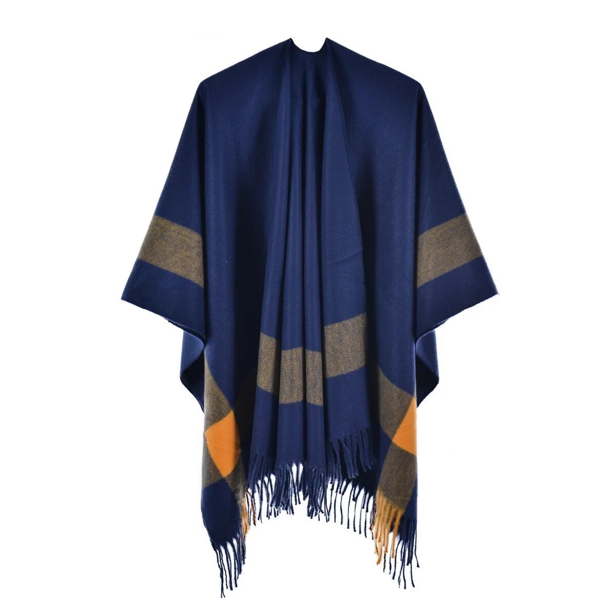 Poncho Court Femme à Franges
