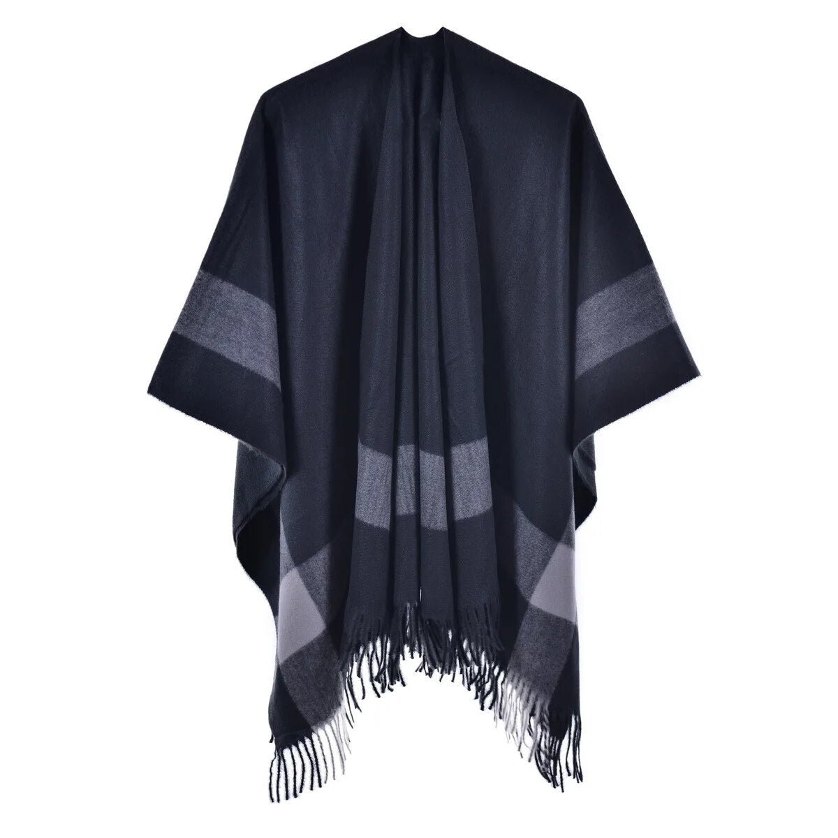 Poncho Court Femme à Franges