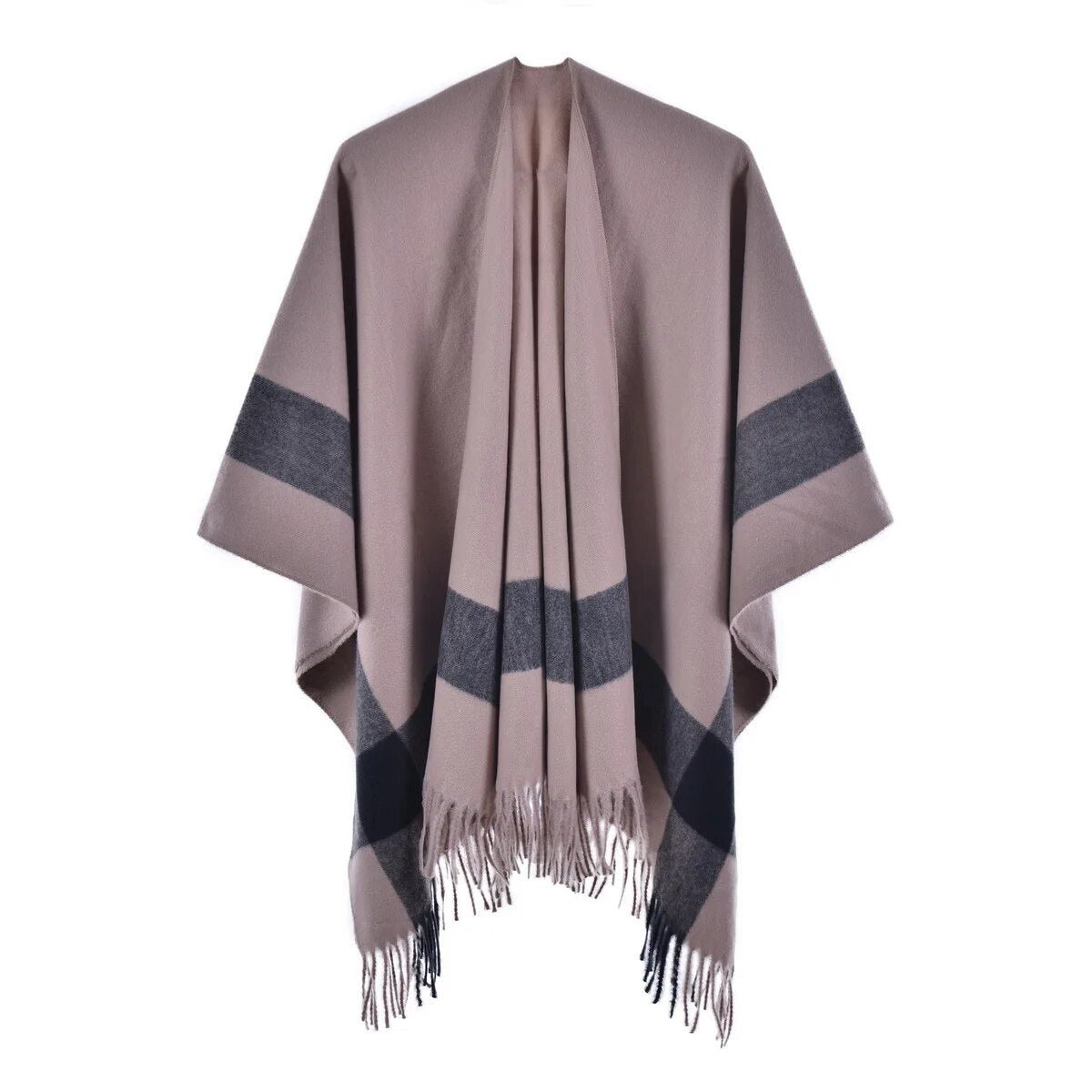 Poncho Court Femme à Franges